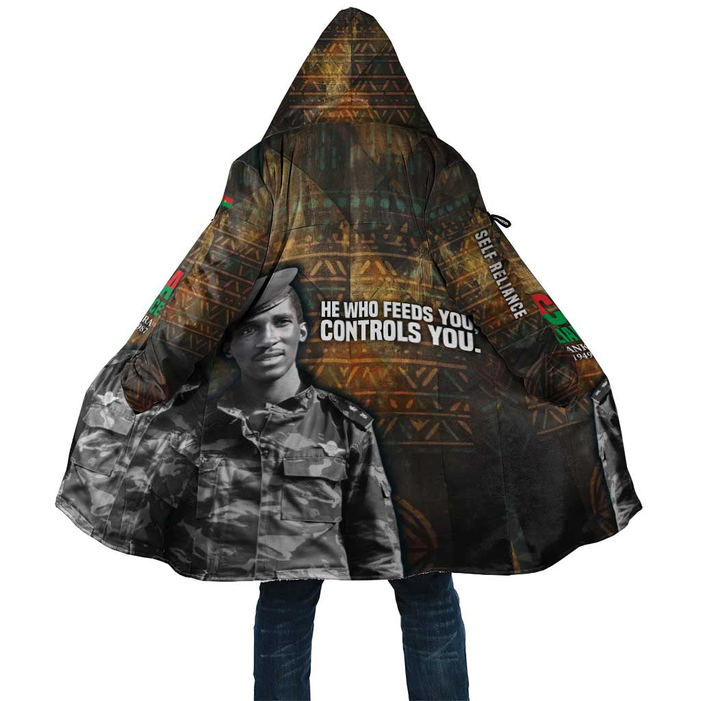Thomas Sankara Cloak Burkina Faso Africa Self-Reliance Message and Military Portrait - Wonder Print Shop