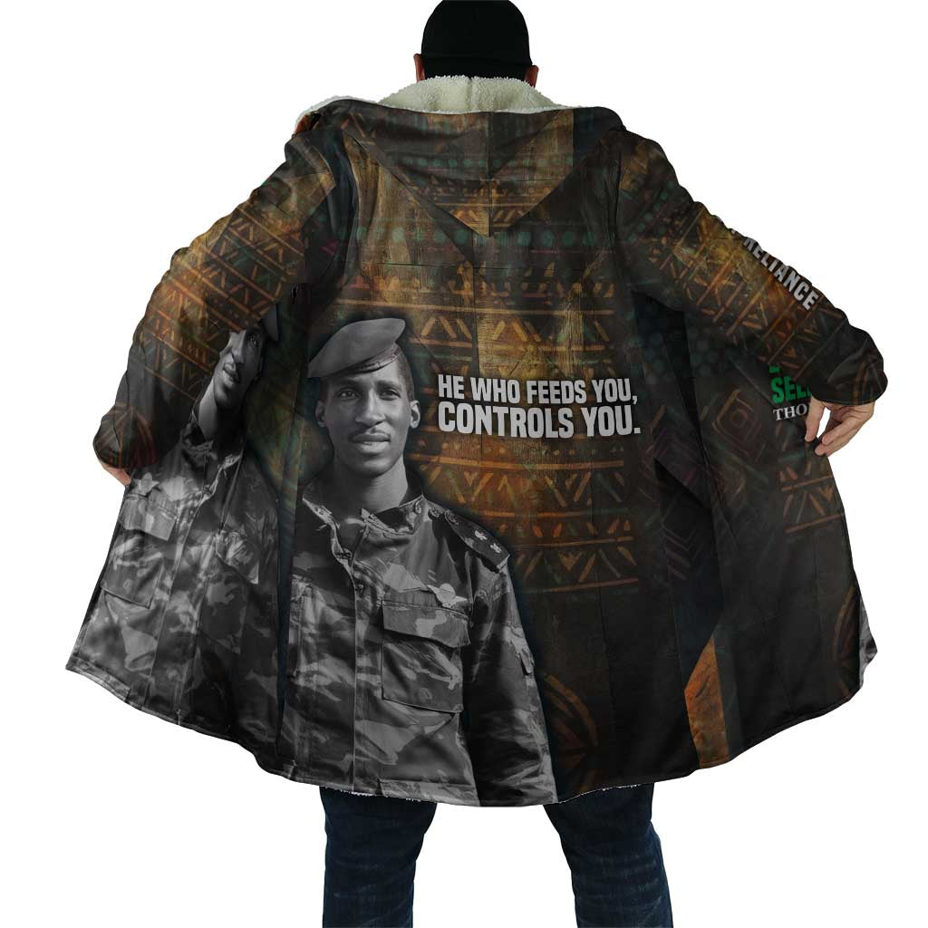 Thomas Sankara Cloak Burkina Faso Africa Self-Reliance Message and Military Portrait - Wonder Print Shop