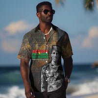 Thomas Sankara Hawaiian Shirt Burkina Faso Africa Self-Reliance Message and Military Portrait - Wonder Print Shop