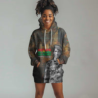 Thomas Sankara Hoodie Dress Burkina Faso Africa Self-Reliance Message and Military Portrait - Wonder Print Shop