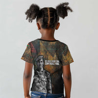 Thomas Sankara Kid T shirt Burkina Faso Africa Self-Reliance Message and Military Portrait - Wonder Print Shop