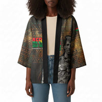 Thomas Sankara Kimono Burkina Faso Africa Self-Reliance Message and Military Portrait - Wonder Print Shop