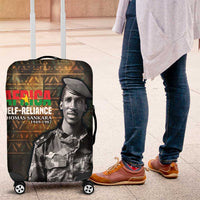 Thomas Sankara Luggage Cover Burkina Faso Africa Self-Reliance Message and Military Portrait - Wonder Print Shop