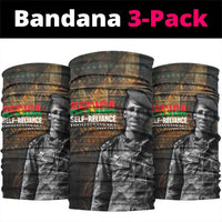 Thomas Sankara Neck Gaiter Burkina Faso Africa Self-Reliance Message and Military Portrait - Wonder Print Shop