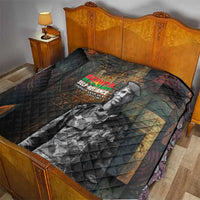 Thomas Sankara Quilt Burkina Faso Africa Self-Reliance Message and Military Portrait - Wonder Print Shop