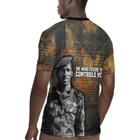Thomas Sankara Rugby Jersey Burkina Faso Africa Self-Reliance Message and Military Portrait - Wonder Print Shop