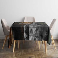 Thomas Sankara Tablecloth Burkina Faso Africa Self-Reliance Message and Military Portrait - Wonder Print Shop