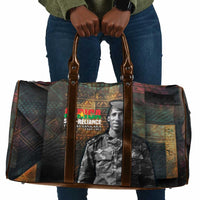 Thomas Sankara Travel Bag Burkina Faso Africa Self-Reliance Message and Military Portrait - Wonder Print Shop
