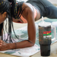 Thomas Sankara Tumbler With Handle Burkina Faso Africa Self-Reliance Message and Military Portrait - Wonder Print Shop