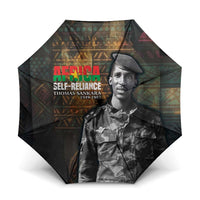Thomas Sankara Umbrella Burkina Faso Africa Self-Reliance Message and Military Portrait - Wonder Print Shop