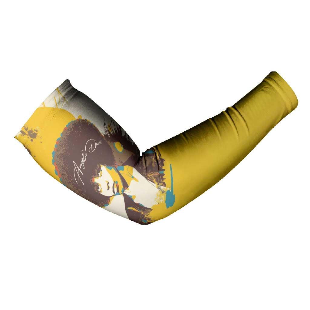 Angela Davis Arm Sleeves Bold Pop Art Style Freedom Is a Constant Struggle Quote Civil Rights Activist - Wonder Print Shop