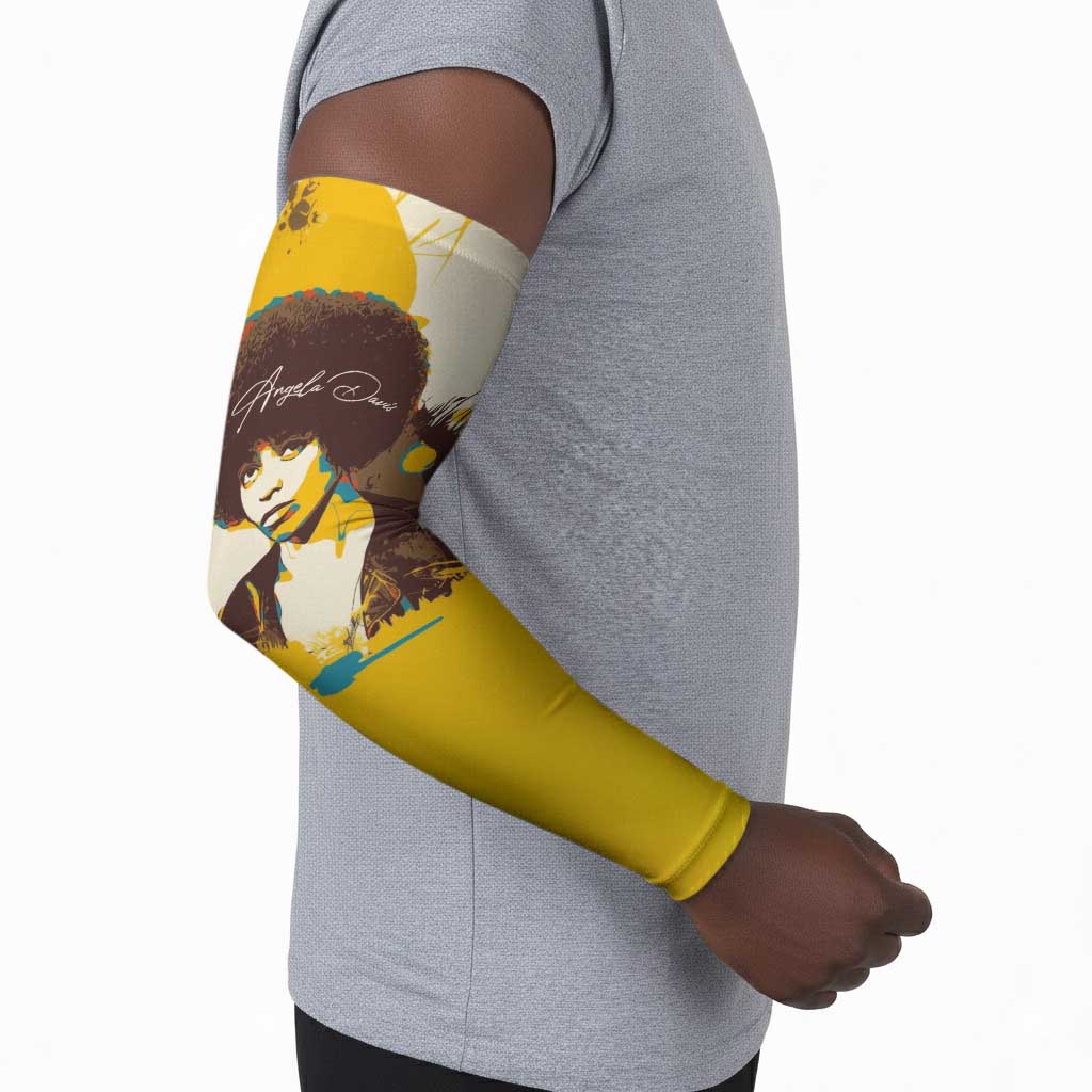 Angela Davis Arm Sleeves Bold Pop Art Style Freedom Is a Constant Struggle Quote Civil Rights Activist - Wonder Print Shop