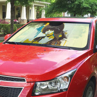 Angela Davis Auto Sun Shade Bold Pop Art Style Freedom Is a Constant Struggle Quote Civil Rights Activist - Wonder Print Shop