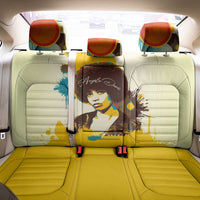 Angela Davis Back Car Seat Cover Bold Pop Art Style Freedom Is a Constant Struggle Quote Civil Rights Activist - Wonder Print Shop