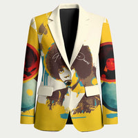 Angela Davis Blazer Bold Pop Art Style Freedom Is a Constant Struggle Quote Civil Rights Activist - Wonder Print Shop