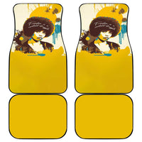 Angela Davis Car Mats Bold Pop Art Style Freedom Is a Constant Struggle Quote Civil Rights Activist - Wonder Print Shop