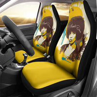 Angela Davis Car Seat Cover Bold Pop Art Style Freedom Is a Constant Struggle Quote Civil Rights Activist - Wonder Print Shop