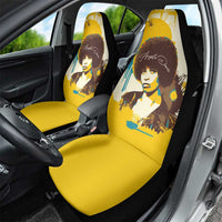 Angela Davis Car Seat Cover Bold Pop Art Style Freedom Is a Constant Struggle Quote Civil Rights Activist - Wonder Print Shop