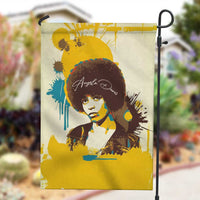 Angela Davis Garden Flag Bold Pop Art Style Freedom Is a Constant Struggle Quote Civil Rights Activist - Wonder Print Shop