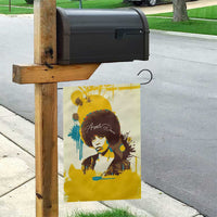 Angela Davis Garden Flag Bold Pop Art Style Freedom Is a Constant Struggle Quote Civil Rights Activist - Wonder Print Shop