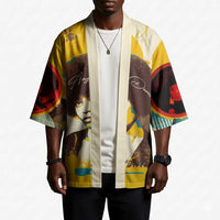Angela Davis Kimono Bold Pop Art Style Freedom Is a Constant Struggle Quote Civil Rights Activist - Wonder Print Shop