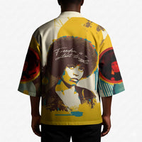 Angela Davis Kimono Bold Pop Art Style Freedom Is a Constant Struggle Quote Civil Rights Activist - Wonder Print Shop