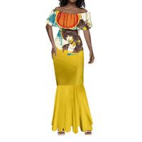 Angela Davis Mermaid Dress Bold Pop Art Style Freedom Is a Constant Struggle Quote Civil Rights Activist TS04