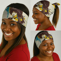Angela Davis Neck Gaiter Bold Pop Art Style Freedom Is a Constant Struggle Quote Civil Rights Activist - Wonder Print Shop