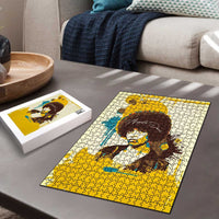 Angela Davis Puzzle Bold Pop Art Style Freedom Is a Constant Struggle Quote Civil Rights Activist - Wonder Print Shop