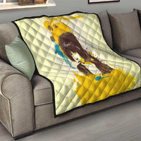 Angela Davis Quilt Bold Pop Art Style Freedom Is a Constant Struggle Quote Civil Rights Activist - Wonder Print Shop