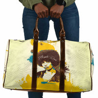 Angela Davis Travel Bag Bold Pop Art Style Freedom Is a Constant Struggle Quote Civil Rights Activist - Wonder Print Shop