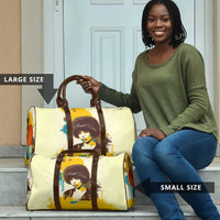 Angela Davis Travel Bag Bold Pop Art Style Freedom Is a Constant Struggle Quote Civil Rights Activist - Wonder Print Shop