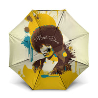Angela Davis Umbrella Bold Pop Art Style Freedom Is a Constant Struggle Quote Civil Rights Activist - Wonder Print Shop