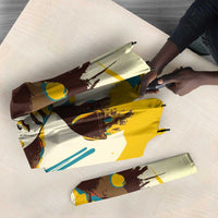 Angela Davis Umbrella Bold Pop Art Style Freedom Is a Constant Struggle Quote Civil Rights Activist - Wonder Print Shop