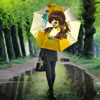Angela Davis Umbrella Bold Pop Art Style Freedom Is a Constant Struggle Quote Civil Rights Activist - Wonder Print Shop