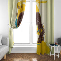 Angela Davis Window Curtain Bold Pop Art Style Freedom Is a Constant Struggle Quote Civil Rights Activist - Wonder Print Shop