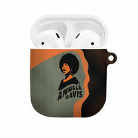 Angela Davis AirPods Case Retro Graphic Design I Am Changing the Things I Cannot Accept Quote Civil Rights Empowerment Tribute - Wonder Print Shop