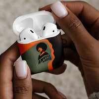 Angela Davis AirPods Case Retro Graphic Design I Am Changing the Things I Cannot Accept Quote Civil Rights Empowerment Tribute - Wonder Print Shop