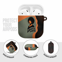 Angela Davis AirPods Case Retro Graphic Design I Am Changing the Things I Cannot Accept Quote Civil Rights Empowerment Tribute - Wonder Print Shop