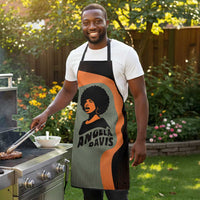 Angela Davis Apron Retro Graphic Design I Am Changing the Things I Cannot Accept Quote Civil Rights Empowerment Tribute - Wonder Print Shop