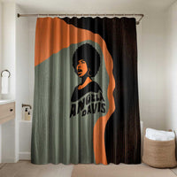 Angela Davis Bathroom Set Retro Graphic Design I Am Changing the Things I Cannot Accept Quote Civil Rights Empowerment Tribute - Wonder Print Shop