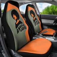 Angela Davis Car Seat Cover Retro Graphic Design I Am Changing the Things I Cannot Accept Quote Civil Rights Empowerment Tribute - Wonder Print Shop
