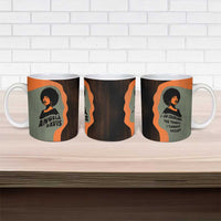 Angela Davis Ceramic Mug Retro Graphic Design I Am Changing the Things I Cannot Accept Quote Civil Rights Empowerment Tribute - Wonder Print Shop