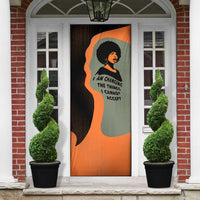 Angela Davis Door Cover Retro Graphic Design I Am Changing the Things I Cannot Accept Quote Civil Rights Empowerment Tribute - Wonder Print Shop