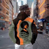 Angela Davis Hoodie Retro Graphic Design I Am Changing the Things I Cannot Accept Quote Civil Rights Empowerment Tribute - Wonder Print Shop