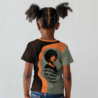 Angela Davis Kid T shirt Retro Graphic Design I Am Changing the Things I Cannot Accept Quote Civil Rights Empowerment Tribute TS04