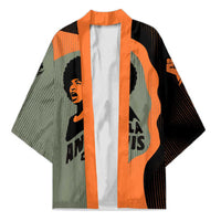 Angela Davis Kimono Retro Graphic Design I Am Changing the Things I Cannot Accept Quote Civil Rights Empowerment Tribute - Wonder Print Shop