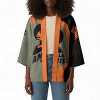 Angela Davis Kimono Retro Graphic Design I Am Changing the Things I Cannot Accept Quote Civil Rights Empowerment Tribute - Wonder Print Shop