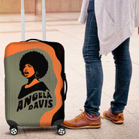 Angela Davis Luggage Cover Retro Graphic Design I Am Changing the Things I Cannot Accept Quote Civil Rights Empowerment Tribute - Wonder Print Shop