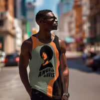 Angela Davis Men Tank Top Retro Graphic Design I Am Changing the Things I Cannot Accept Quote Civil Rights Empowerment Tribute - Wonder Print Shop